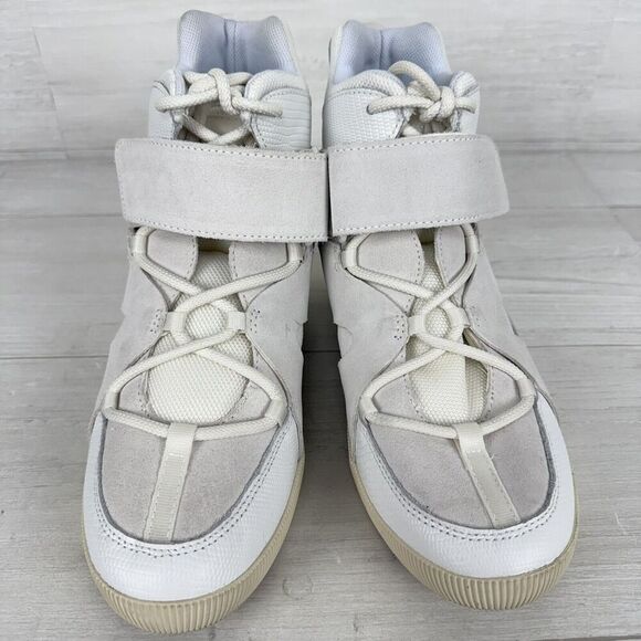 Sorel Out N About Sport Womens 10 Lace Up Wedge Boot Waterproof White Sneakers - Picture 3 of 11